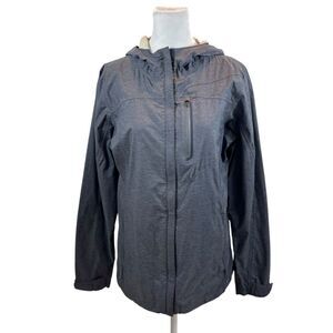 Ladies Paradox Brand Grey Full Zip Hooded Lightweight Jacket Size Small